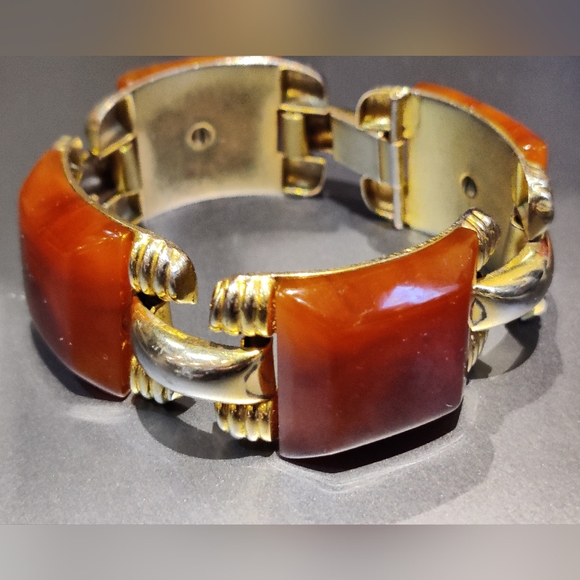 French Art Deco Albert Flamand Bakelite Bracelet - Picture 5 of 14